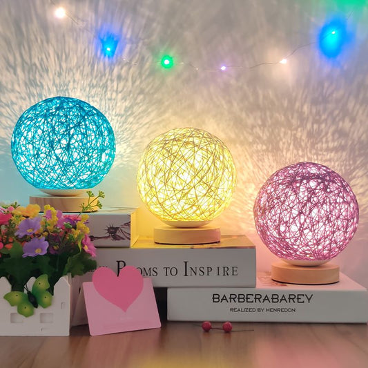 LED Cotton Globe decorative lamp - Blue